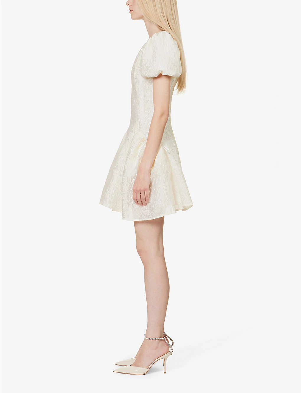 SISTER JANE Ocean Charm Textured Woven-blend Mini Dress 5 SISTER JANE Ocean Charm Textured Woven-blend Mini Dress - Image 3