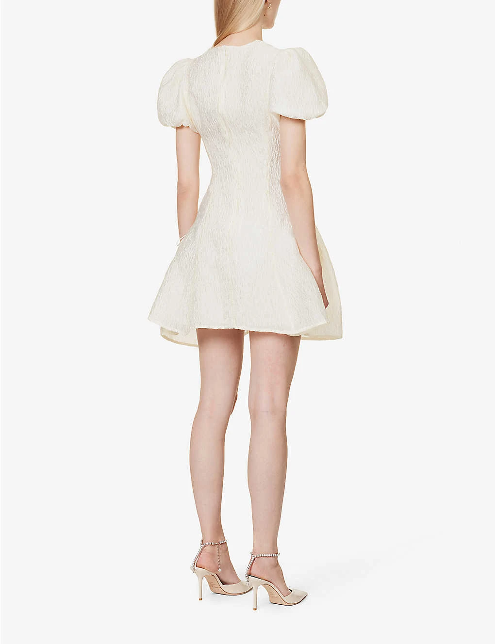 SISTER JANE Ocean Charm Textured Woven-blend Mini Dress 6 SISTER JANE Ocean Charm Textured Woven-blend Mini Dress - Image 4