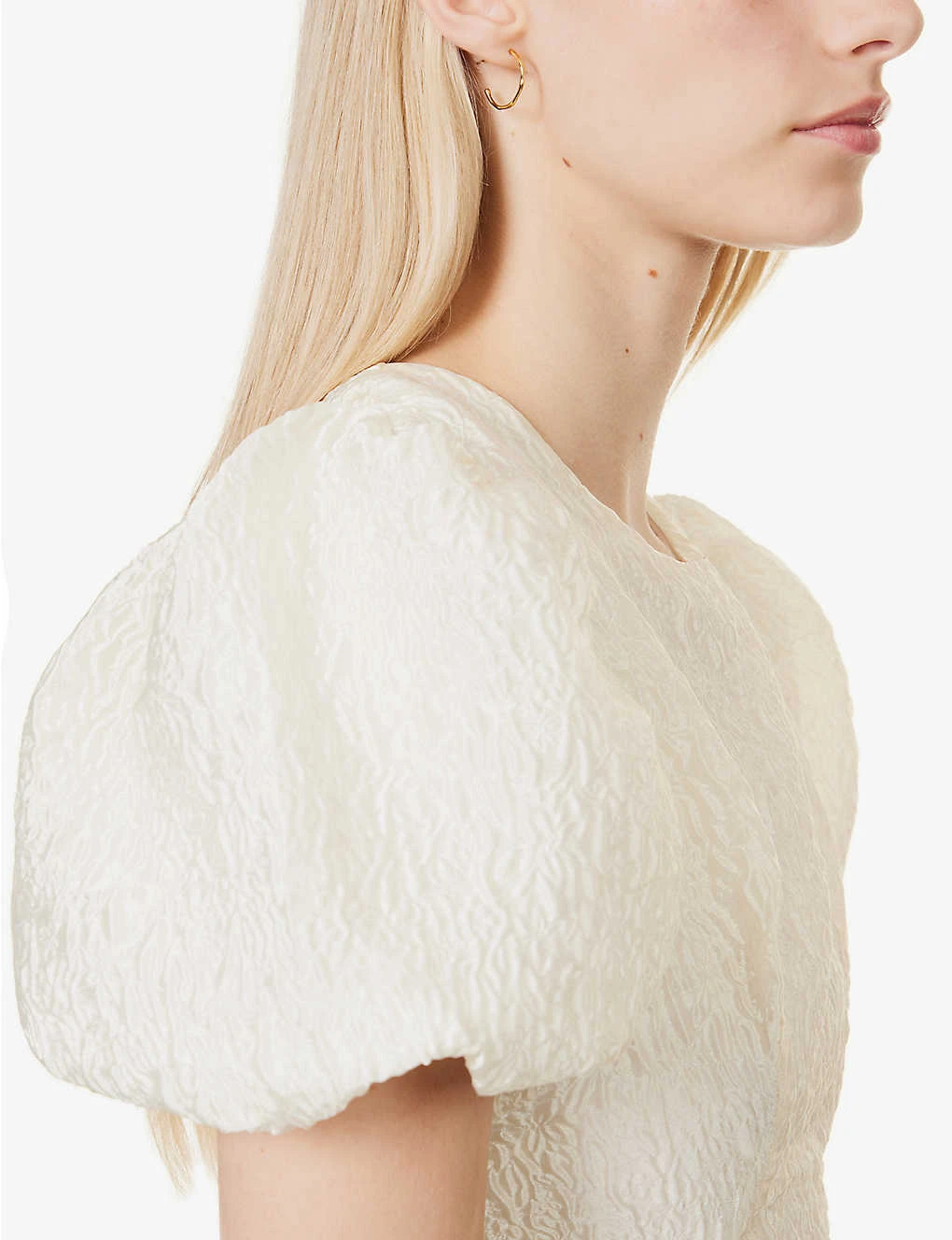 SISTER JANE Ocean Charm Textured Woven-blend Mini Dress 8 SISTER JANE Ocean Charm Textured Woven-blend Mini Dress - Image 6