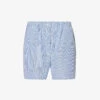Lui Striped Woven Shorts