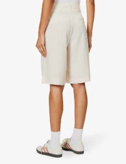 Vivian Striped Woven Shorts -Sweaty Bety Clothing Shop R04186471 BEIGEPINSTRIPE ALT03