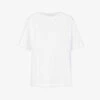 Dries Van Noten Round-neck Relaxed-fit Cotton-jersey T-shirt -Sweaty Bety Clothing Shop R04186665 WHITE M