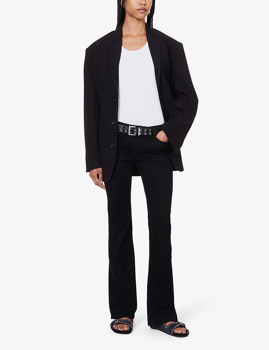 The Legging Flared-leg Low-rise Denim-blend Jeans 4 The Legging Flared-leg Low-rise Denim-blend Jeans - Image 2