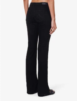 The Legging Flared-leg Low-rise Denim-blend Jeans 12 The Legging Flared-leg Low-rise Denim-blend Jeans -Sweaty Bety Clothing Shop R04186805 BLACKRAVEN ALT03