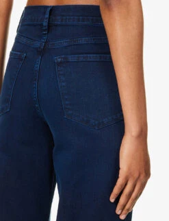 FRAME Le Palazzo Wide-leg High-rise Stretch-denim Jeans -Sweaty Bety Clothing Shop R04187481 FIONA ALT05