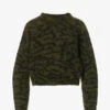 FRAME Abstract-intarsia Relaxed-fit Knitted Jumper