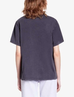 THE KOOPLES Graphic-print Short-sleeve Cotton T-shirt -Sweaty Bety Clothing Shop R04187708 BLACKWASHED ALT03