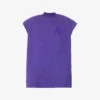 Laurie Padded-shoulders Cotton T-shirt