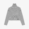 Maje My City Striped Stretch Rib-knit Jumper