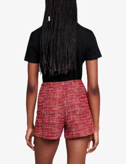 Maje Toukana Crystal-embellished Cotton T-shirt -Sweaty Bety Clothing Shop R04190034 NOIRGRIS ALT03