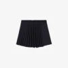 Maje Lupli Straight-fit Pleated Stretch-woven Shorts -Sweaty Bety Clothing Shop R04190255 NOIRGRIS M