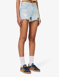 Levis 501 Original High-rise Stretch-denim Shorts -Sweaty Bety Clothing Shop R04191368 PROMISEME ALT02