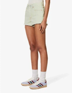 Levis 501 Original High-rise Denim Shorts -Sweaty Bety Clothing Shop R04191370 MYMUSESHORT ALT02