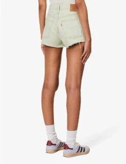 Levis 501 Original High-rise Denim Shorts -Sweaty Bety Clothing Shop R04191370 MYMUSESHORT ALT03