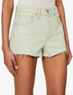 Levis 501 Original High-rise Denim Shorts -Sweaty Bety Clothing Shop R04191370 MYMUSESHORT ALT04