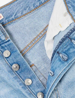 Levis Ribcage Distressed Straight-leg High-rise Jeans -Sweaty Bety Clothing Shop R04191397 Z5993MEDIUMINDIGO ALT06