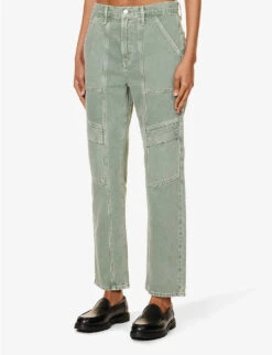 AGOLDE Cooper Cargo Panelled Straight-leg Mid-rise Organic-cotton Jeans -Sweaty Bety Clothing Shop R04200435 SALAMANDER ALT02