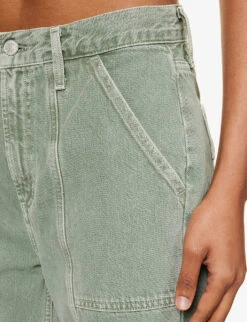 AGOLDE Cooper Cargo Panelled Straight-leg Mid-rise Organic-cotton Jeans -Sweaty Bety Clothing Shop R04200435 SALAMANDER ALT04