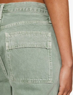 AGOLDE Cooper Cargo Panelled Straight-leg Mid-rise Organic-cotton Jeans -Sweaty Bety Clothing Shop R04200435 SALAMANDER ALT05