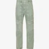 AGOLDE Cooper Cargo Panelled Straight-leg Mid-rise Organic-cotton Jeans -Sweaty Bety Clothing Shop R04200435 SALAMANDER M