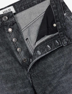AGOLDE Fran Relaxed-fit High-rise Jeans -Sweaty Bety Clothing Shop R04200436 DITCHMARBLEBLACK ALT06