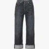 AGOLDE Fran Relaxed-fit High-rise Jeans -Sweaty Bety Clothing Shop R04200436 DITCHMARBLEBLACK M