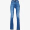 Rag & Bone Casey Brand-embroidered High-rise Flared-leg Stretch-denim Jeans -Sweaty Bety Clothing Shop R04201896 SELINA M
