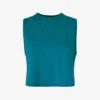 Sweaty Betty Breathe Easy Logo-brand Cropped Stretch Recycled-polyester Tank Top 1 Sweaty Betty Breathe Easy Logo-brand Cropped Stretch Recycled-polyester Tank Top -Sweaty Bety Clothing Shop R04201951 CABINBLUE M