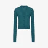 Joseph Cashair V-neck Cashmere Cardigan -Sweaty Bety Clothing Shop R04203824 DARKTEAL M