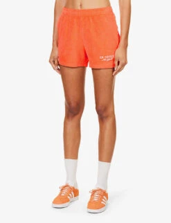 Terry Brand-embroidered Cotton-towelling Shorts -Sweaty Bety Clothing Shop R04205028 POMODORO ALT02