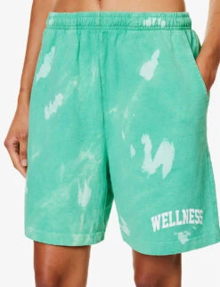 Wellness Tie-dye Cotton-jersey Shorts -Sweaty Bety Clothing Shop R04205055 TAHITI ALT04