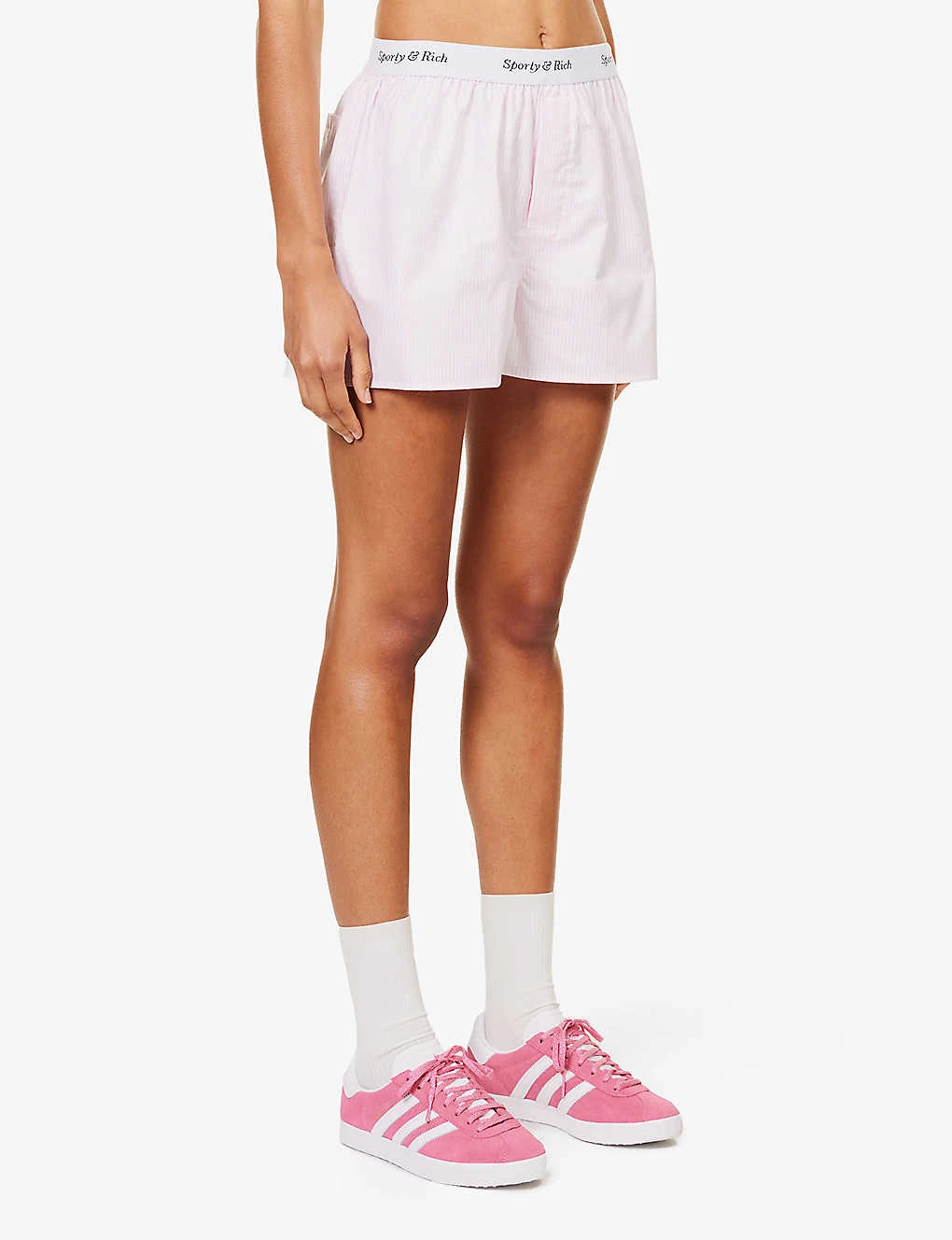 Oxford Striped Cotton Shorts 5 Oxford Striped Cotton Shorts - Image 3